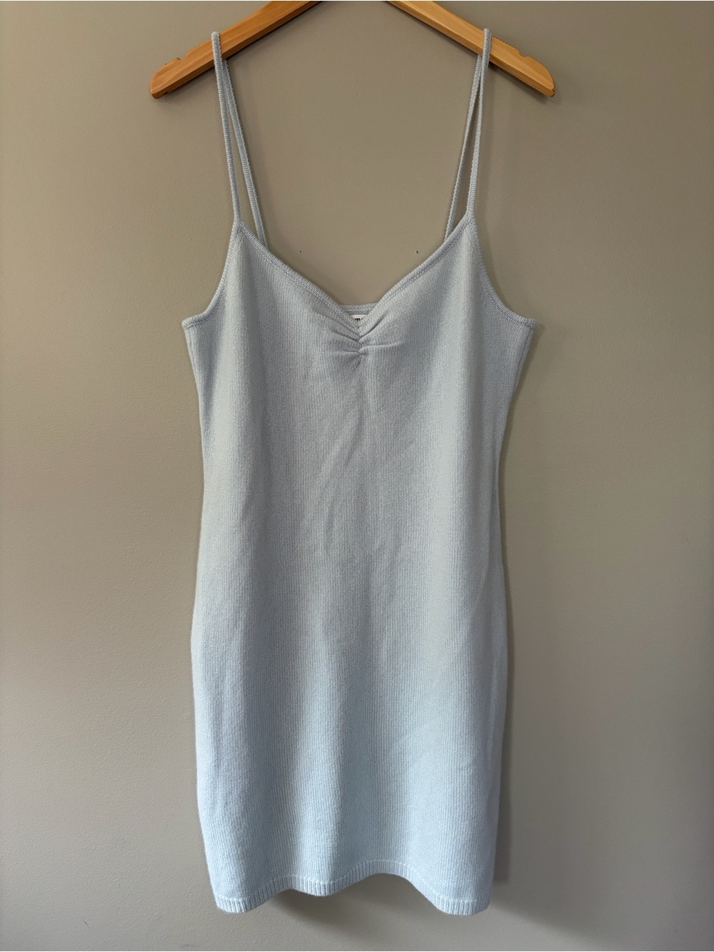 Reformation Cashmere Blue Knit Slip Dress Size XL Extra Large
